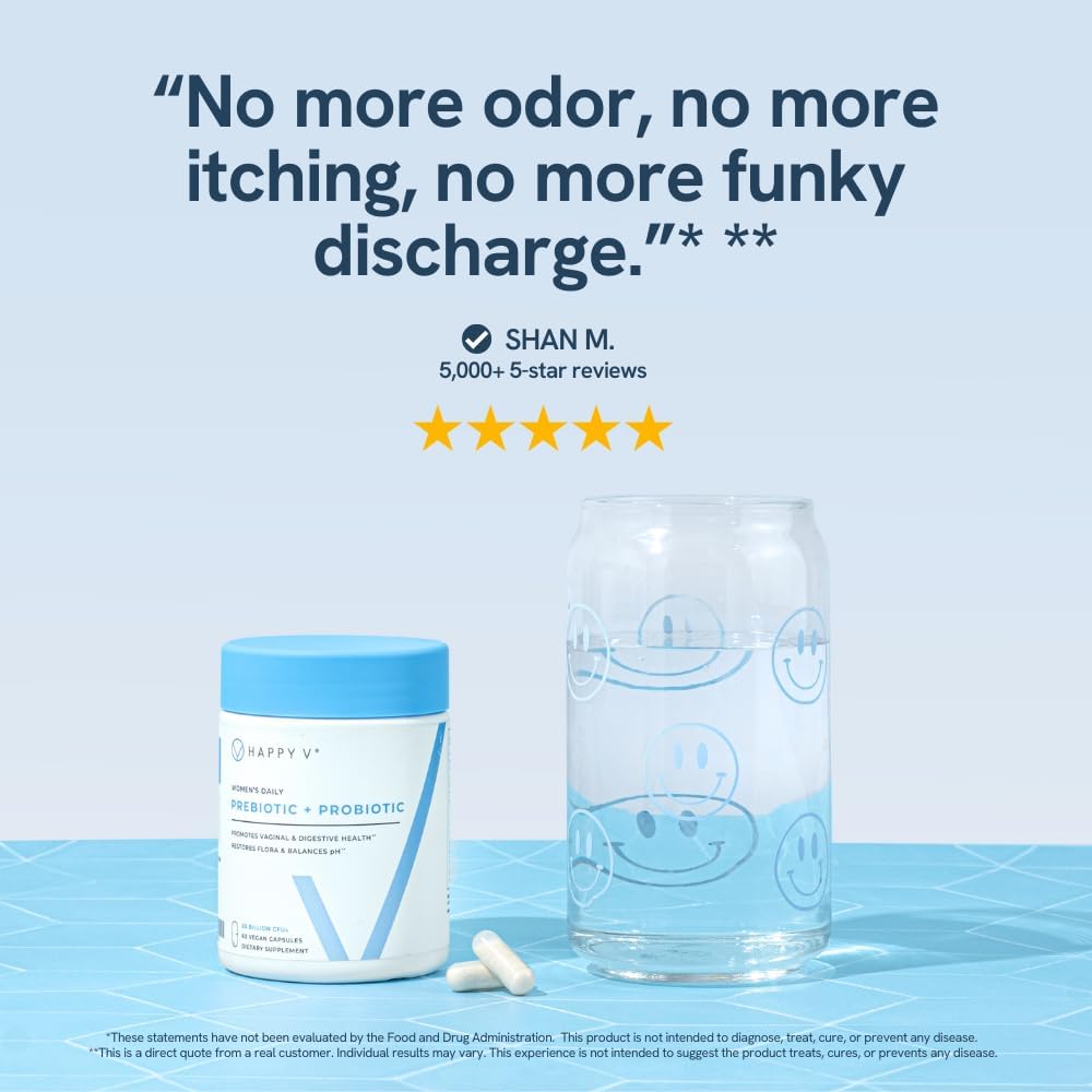 Happy V Dr. Formulated Vaginal Probiotics