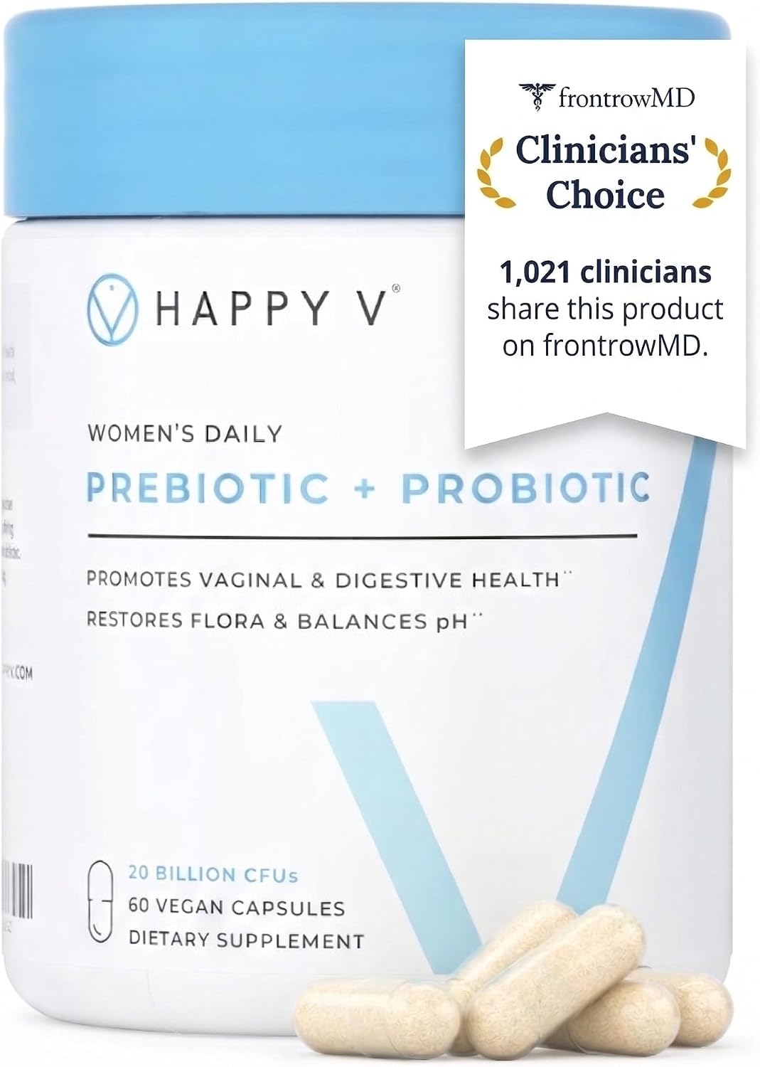 Happy V Dr. Formulated Vaginal Probiotics